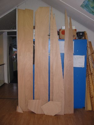 Will this bunch of strangely shaped pieces of plywood make a kayak?

