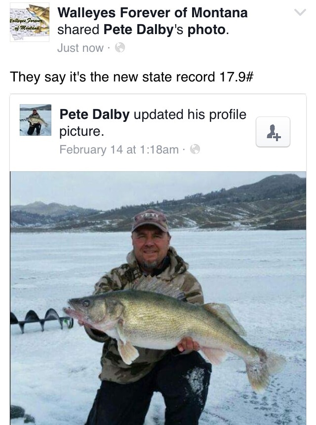 Walleye
MT State Record
