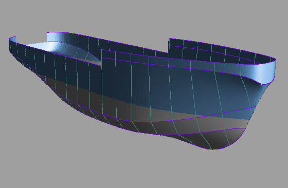 A TUG design from Freeship. Originally 26 m long, this has been scaled down to 9m.
