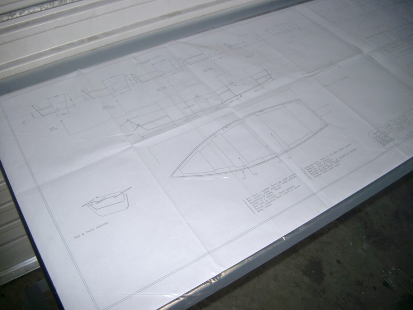 FL14 plans are easily accessible on the work table under polythene sheet.

