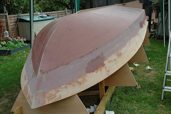 C17: Bottom "peanut-buttered."
Sides have been sanded, bottom's been covered (and some low spots on the sides).
