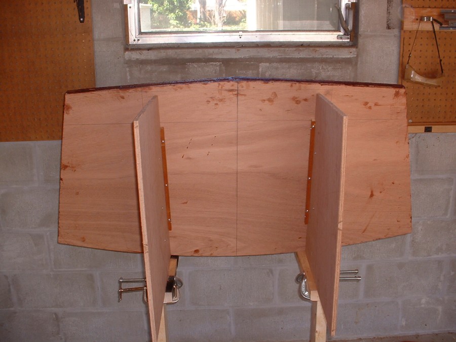 Cleats and clamps to hold the transom in place
