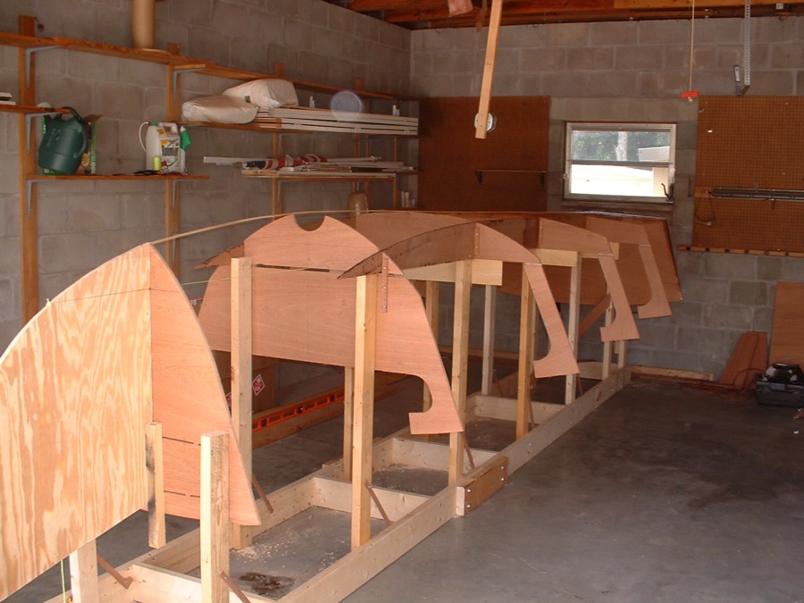3/22/05 Starboard view of completed frames
