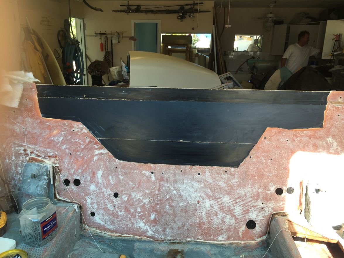 Transom replacement on Mako 211 Image~179