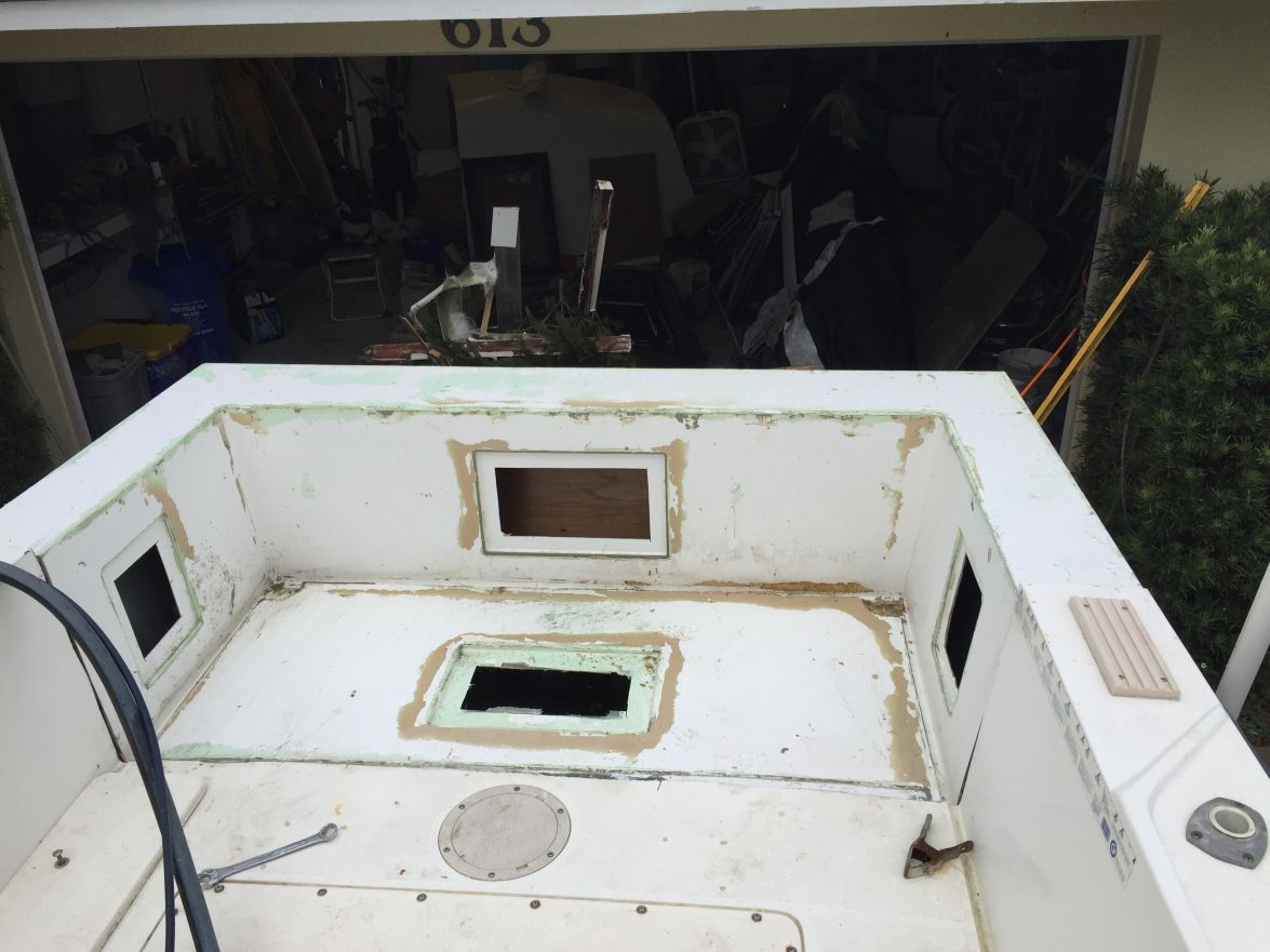 Transom replacement on Mako 211 Image~198