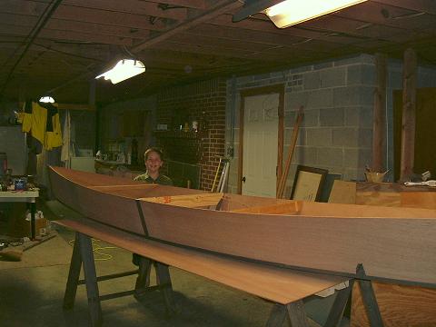 sideview
here is the canoe from the side with my little helper. he is ready to put it in the water now!
Keywords: frame
