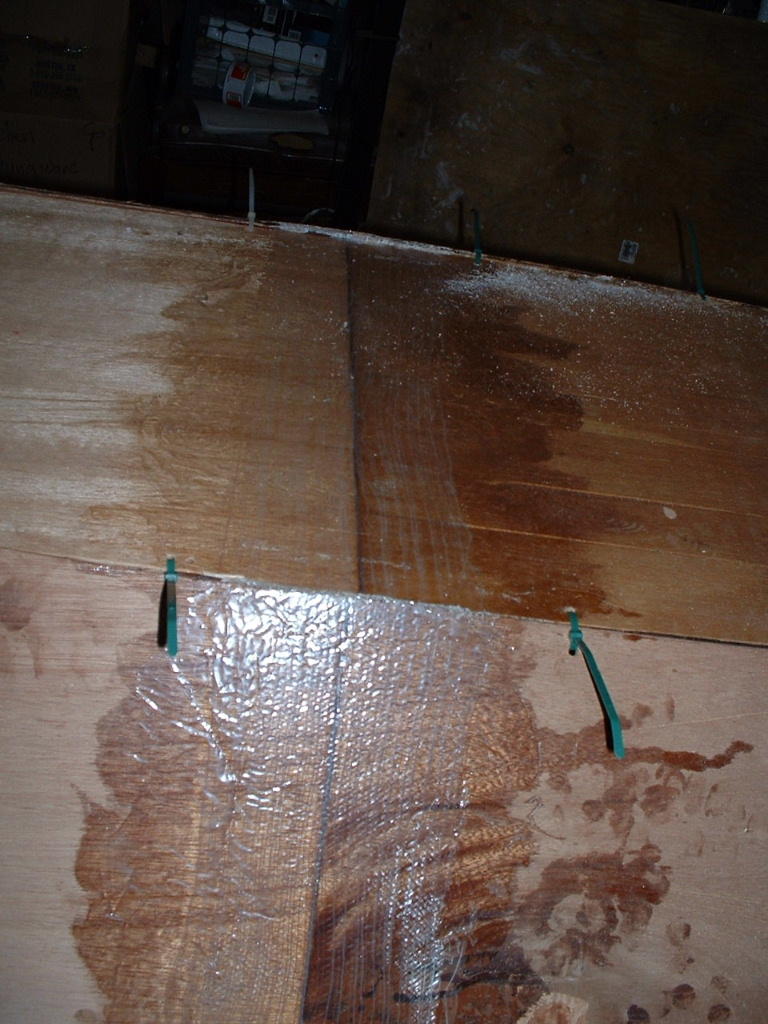 26 offcenter midship joints tie wrapped.JPG