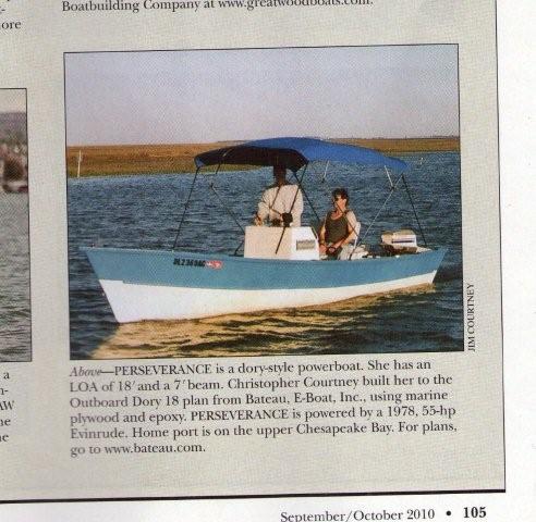 CC's OD18 in WoodenBoat Mag
