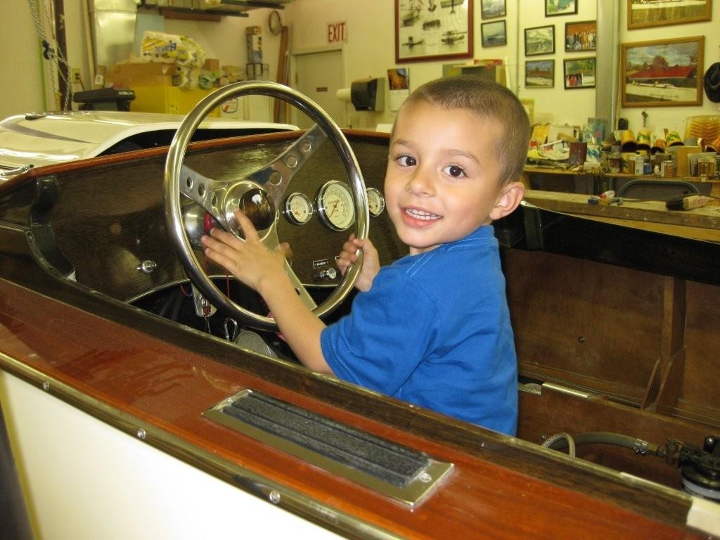 Grandson, future boat builder!
