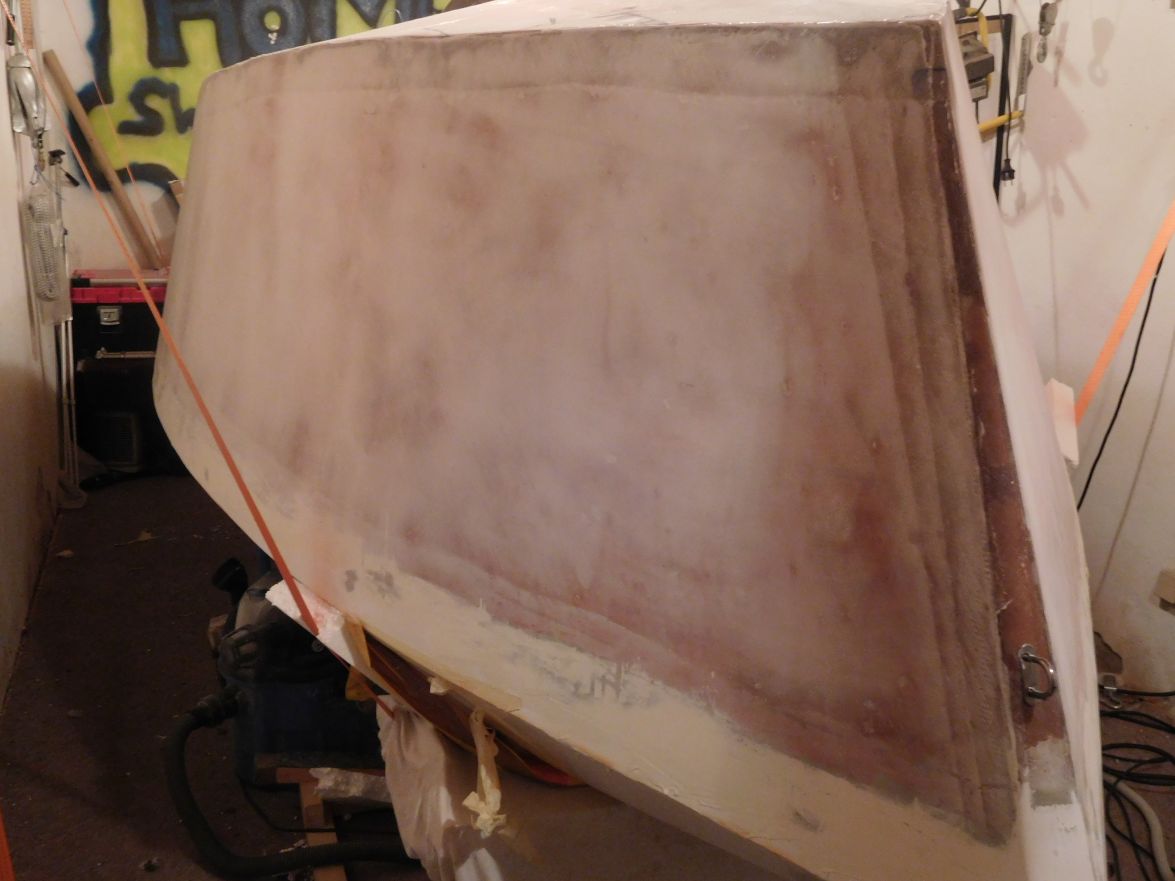 First fairing sanded with 80 grit
