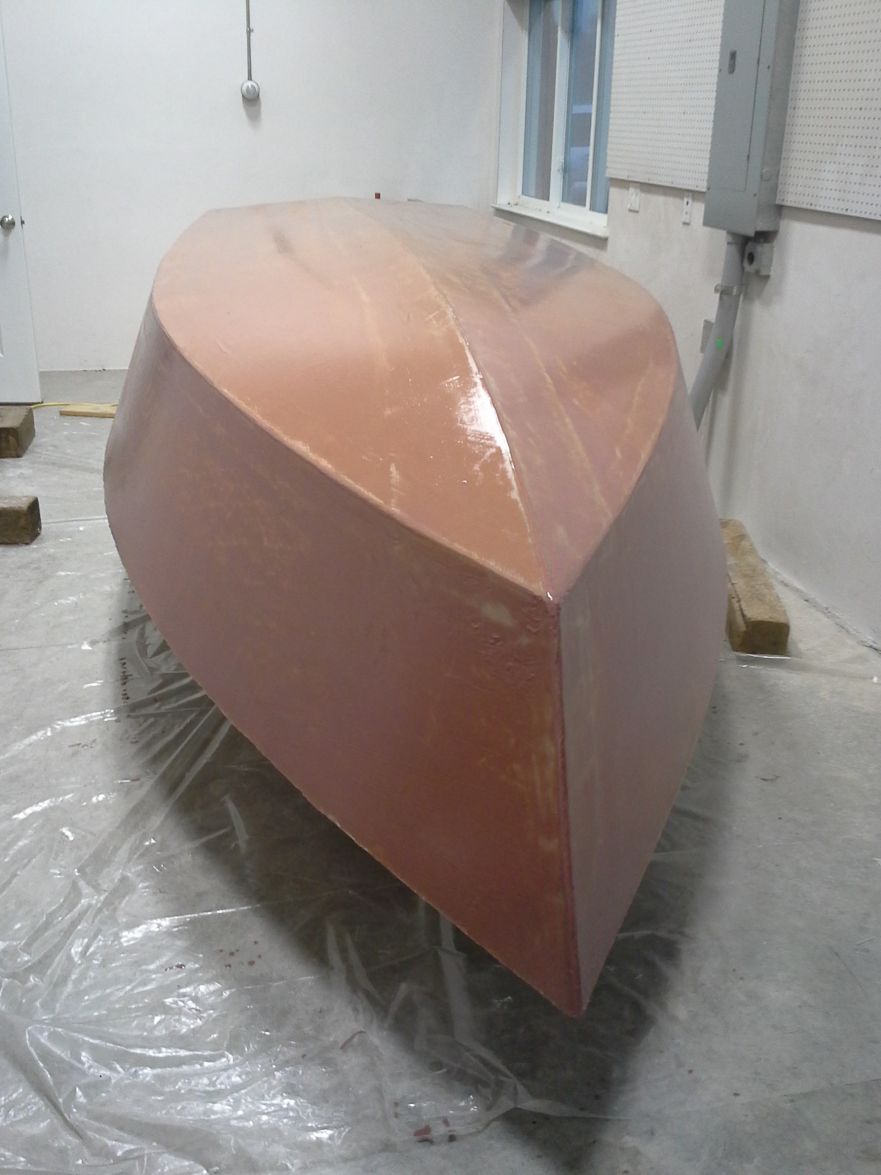 First round of fairing compound applied
